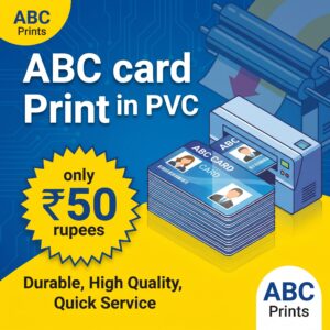 ABC Card PVC print in PVC only 50