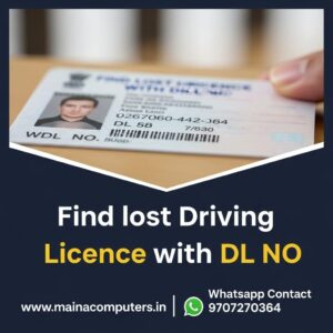 Find lost Driving License with License No