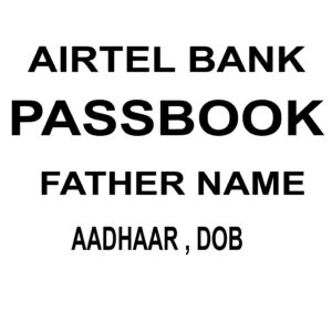 AIRTEL PAYMENT BANK PASSBOOK PDF