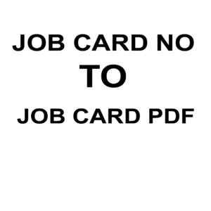 JOB CARD NO TO JOB CARD PDF